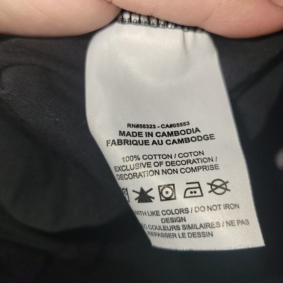 Nike Sportswear Crew Shirt Men's Short Sleeve Black University Red/White Medium - Picture 8 of 9